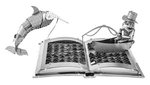 IL VECCHIO E IL MARE THE OLD MAN AND THE SEA BOOK SCULPTURE
