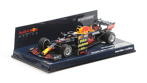 RED BULL RB16B MAX VERSTAPPEN WINNER ABU DHABI GP WORLD CHAMPION 2021 WITH PITBOARD