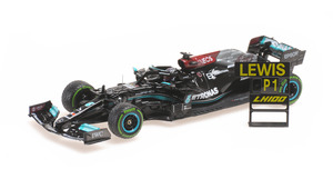 MERCEDES W12 LEWIS HAMILTON 100TH GP WIN SOTCHI 2021 WITH PITBOARD