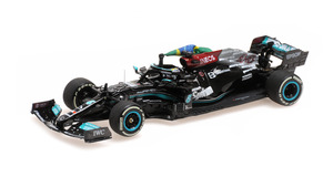 MERCEDES W12 LEWIS HAMILTON 1ST BRAZILIAN GP 2021 CON BANDIERA