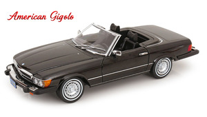MERCEDES 450SL R107 USA 1979 BLACK AMERICAN GIGOLO