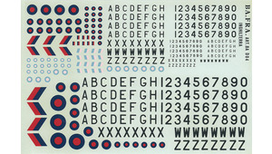 DECALS AEREI INGLESI 1/72 &amp; 1/48