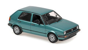 VOLKSWAGEN GOLF II (4-DOOR) TURQUOISE 1985