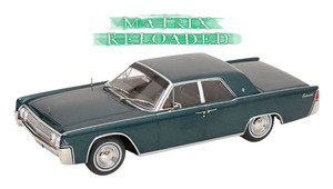 LINCOLN CONTINENTAL SEDAN 1963 MOVIE MATRIX RELOADED DARK GREEN METALLIC
