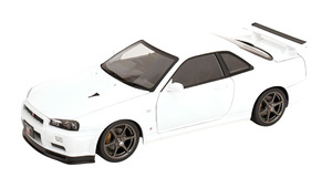 NISSAN SKYLINE GT-R R34 V-SPEC II WITH OEM-RIMS WHITE 2001