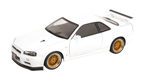 NISSAN SKYLINE GT-R R34 V-SPEC II WITH BBS-RIMS WHITE 2001