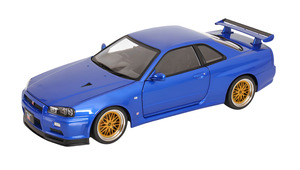 NISSAN SKYLINE GT-R R34 V-SPEC II WITH BBS-RIMS BLUE METALLIC 2001