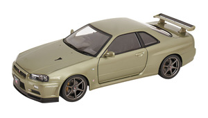 NISSAN SKYLINE GT-R R34 V-SPEC WITH OEM-RIMS LIGHT GREEN METALLIC 2001