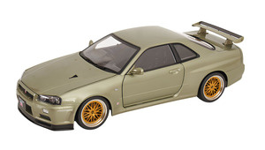 NISSAN SKYLINE GT-R R34 V-SPEC WITH BBS-RIMS LIGHT GREEN METALLIC 2001